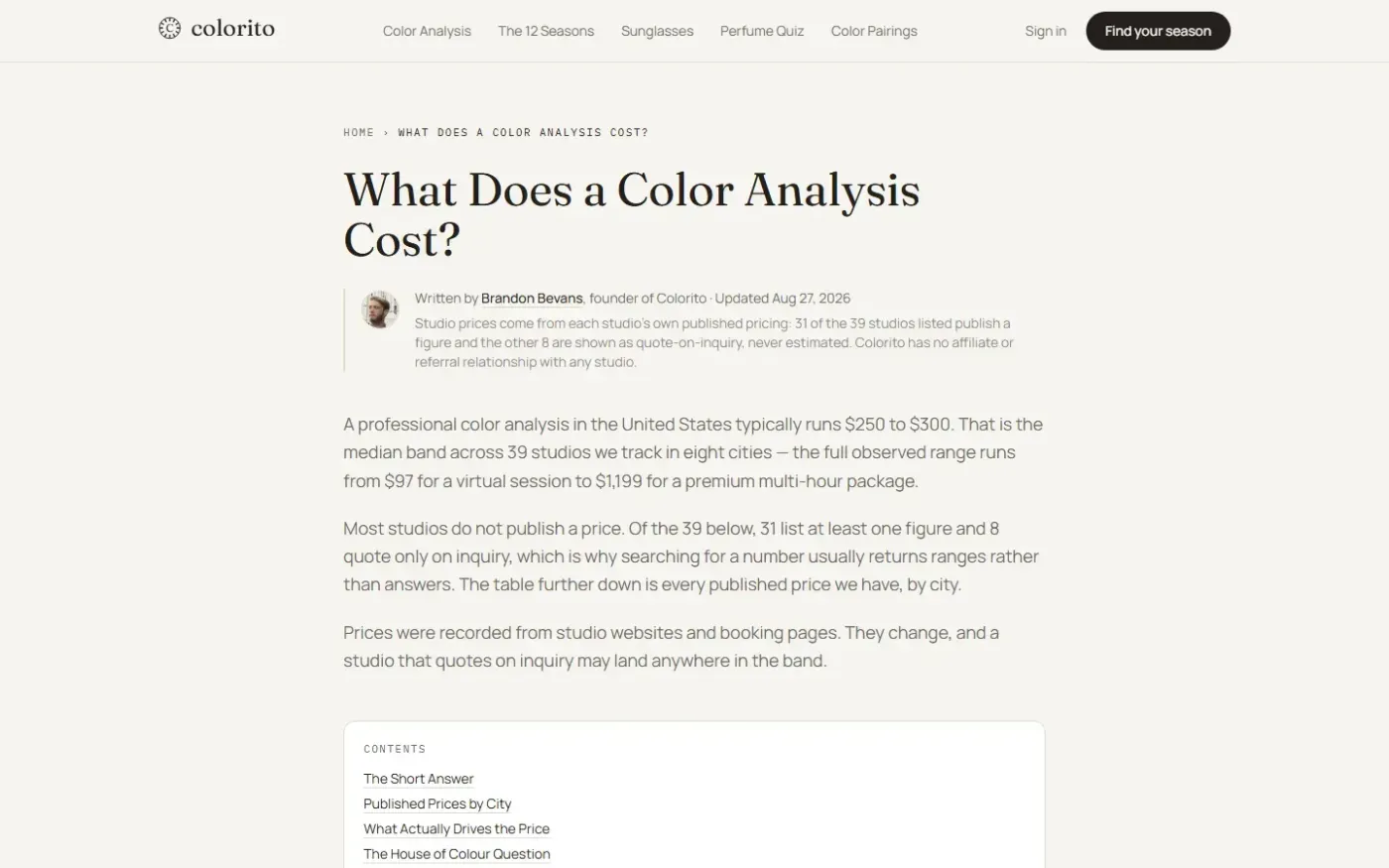 Colorito — Learn page