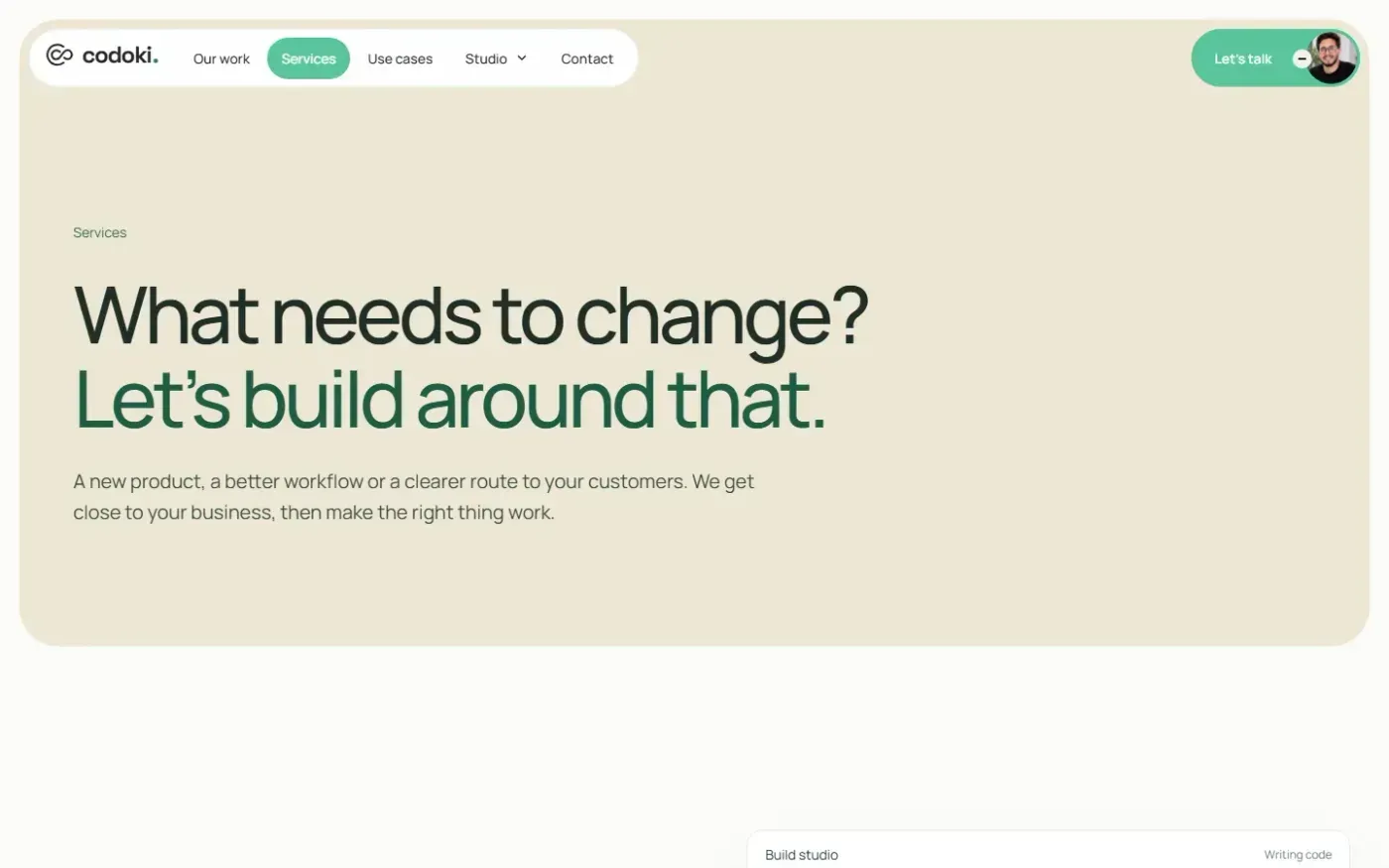 Codoki — Services page