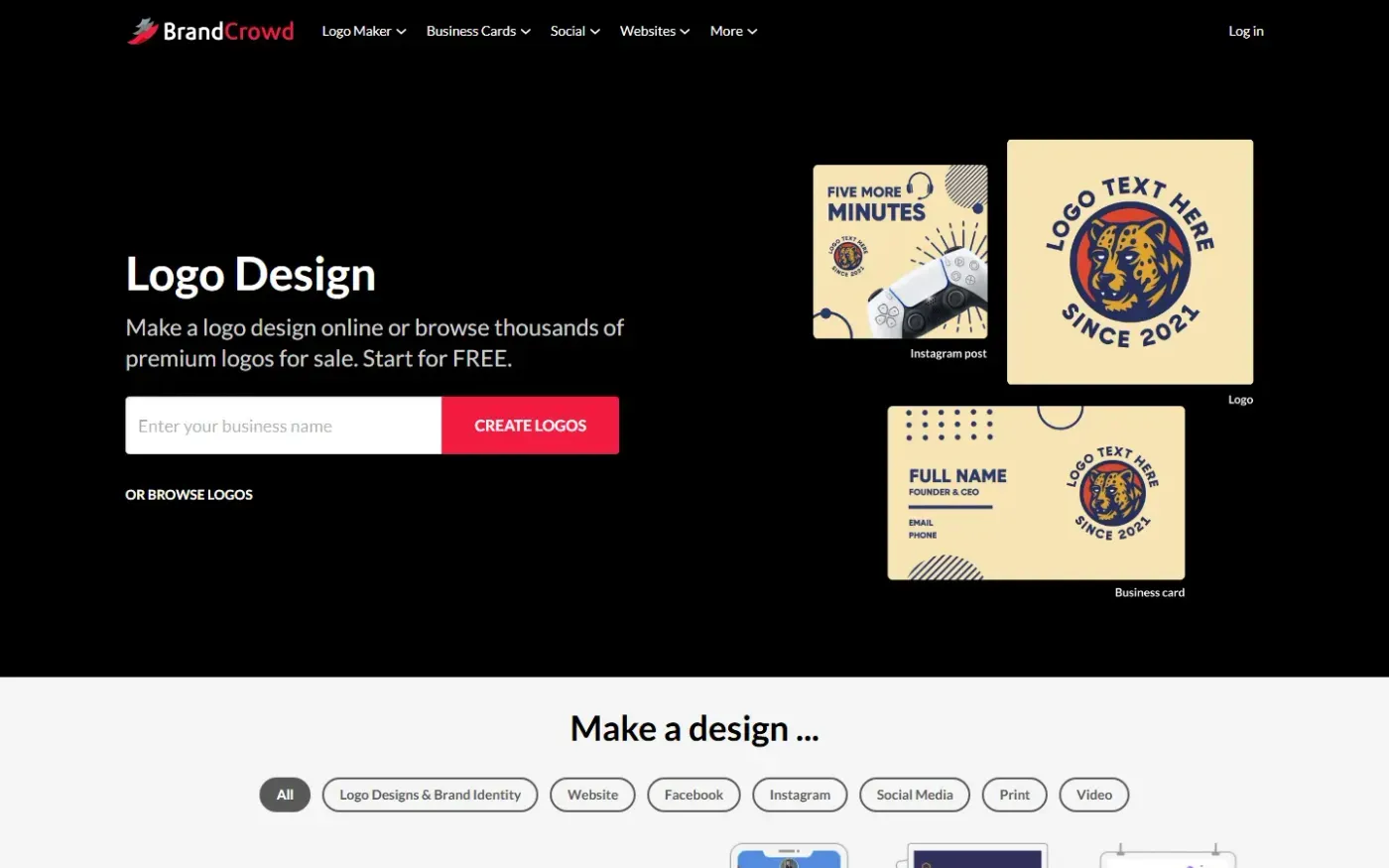 Brandcrowd — Home page