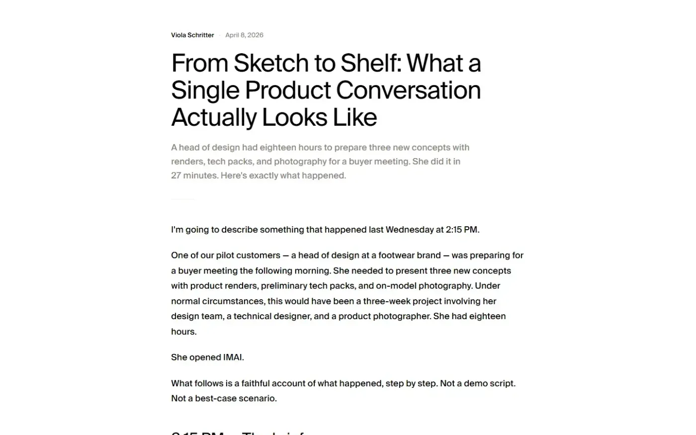 Imai — Insights page