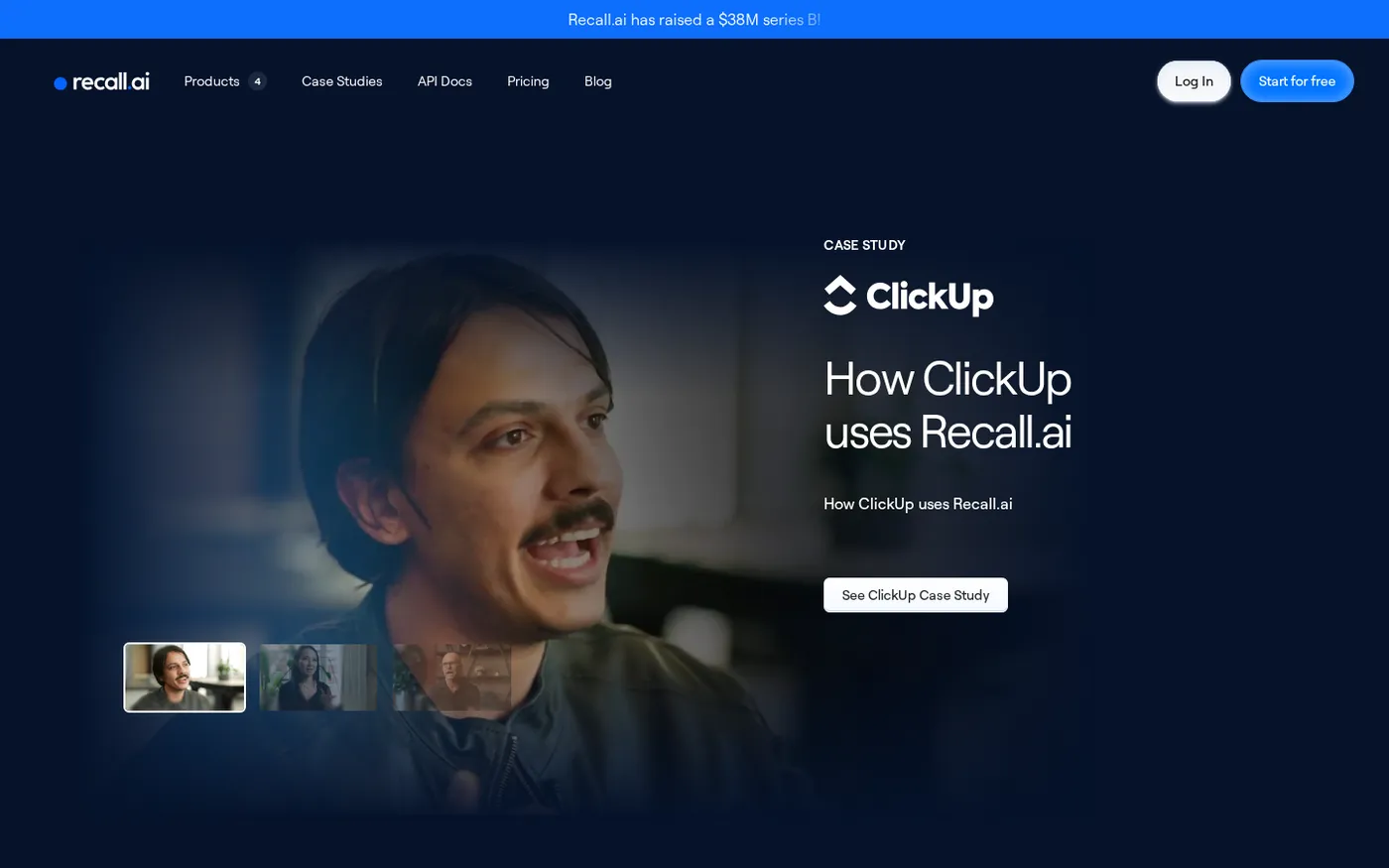 Startup Program by Recall.ai — Startup program for meeting recording infrastructure — Customers page