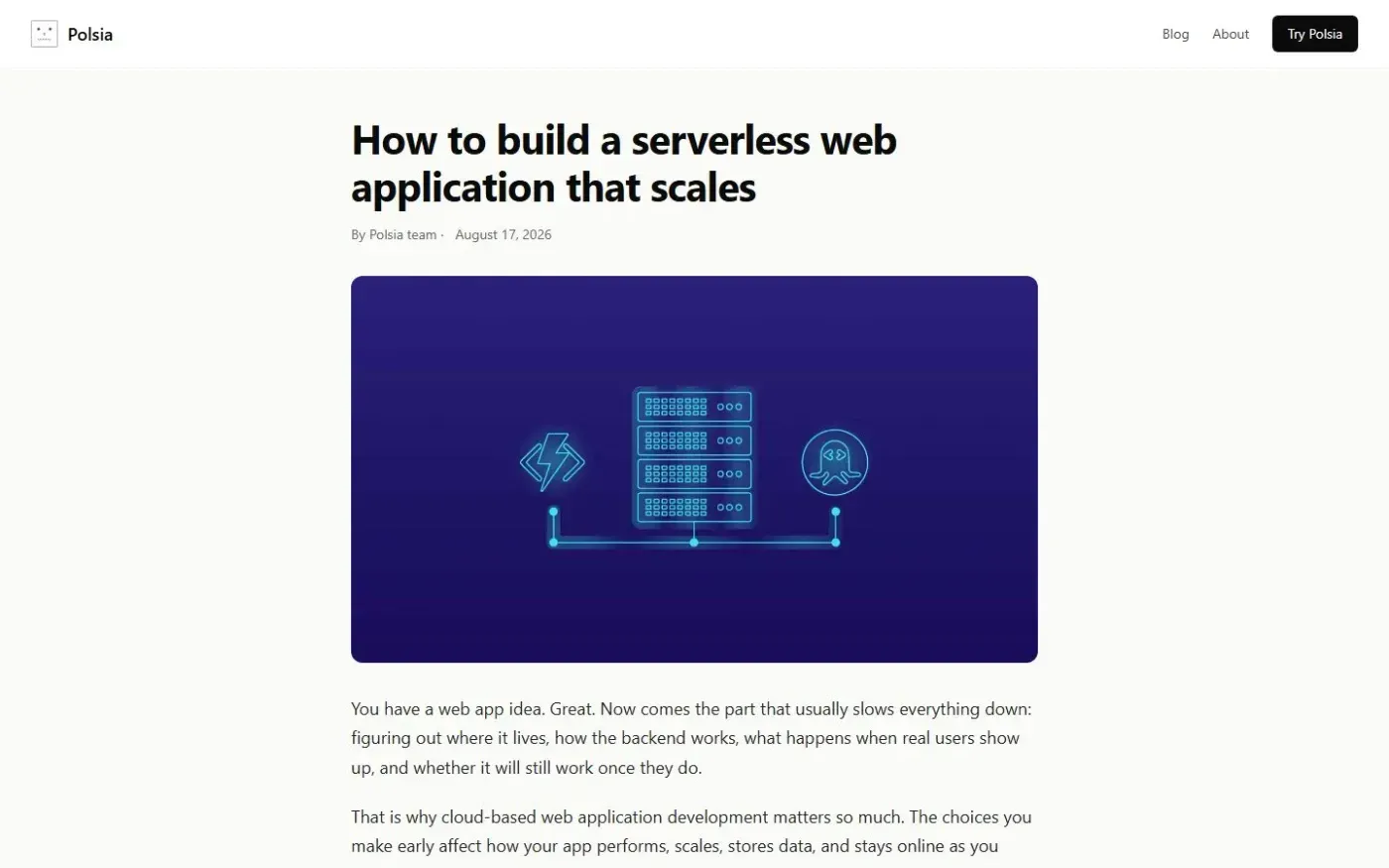 Polsia — Blog page