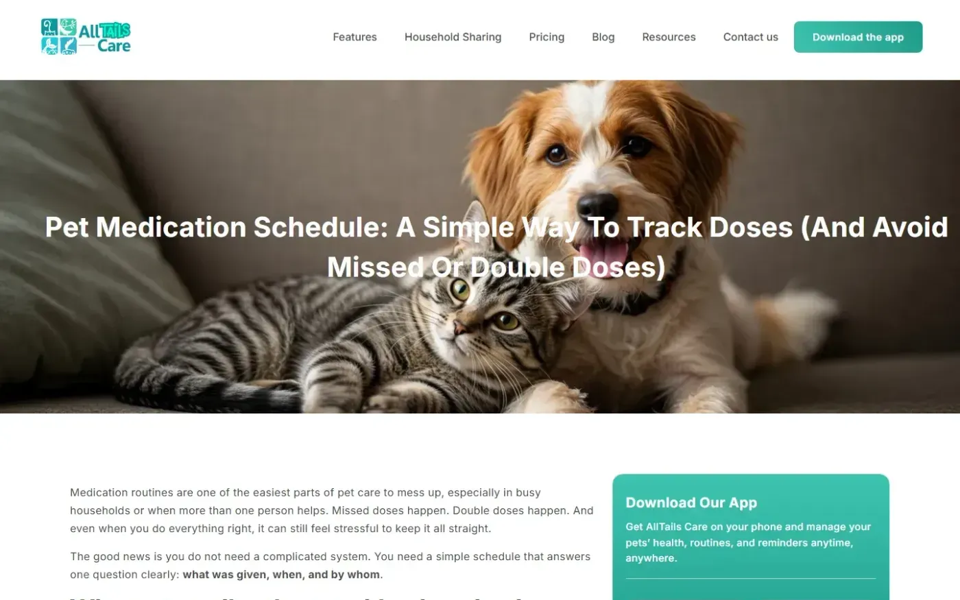 Alltailscare — Blog page