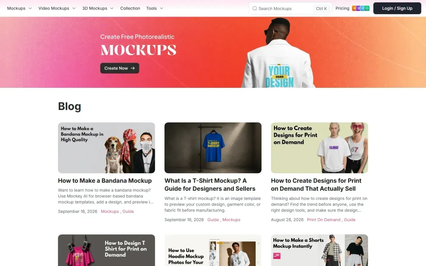 Mockey — Blog page