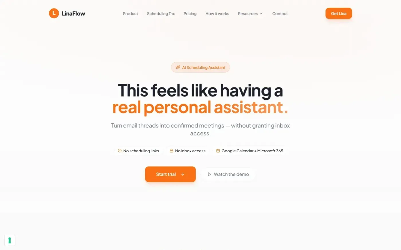 Linaflow — Product page