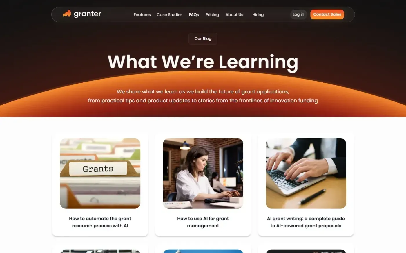 Granter — Blog page