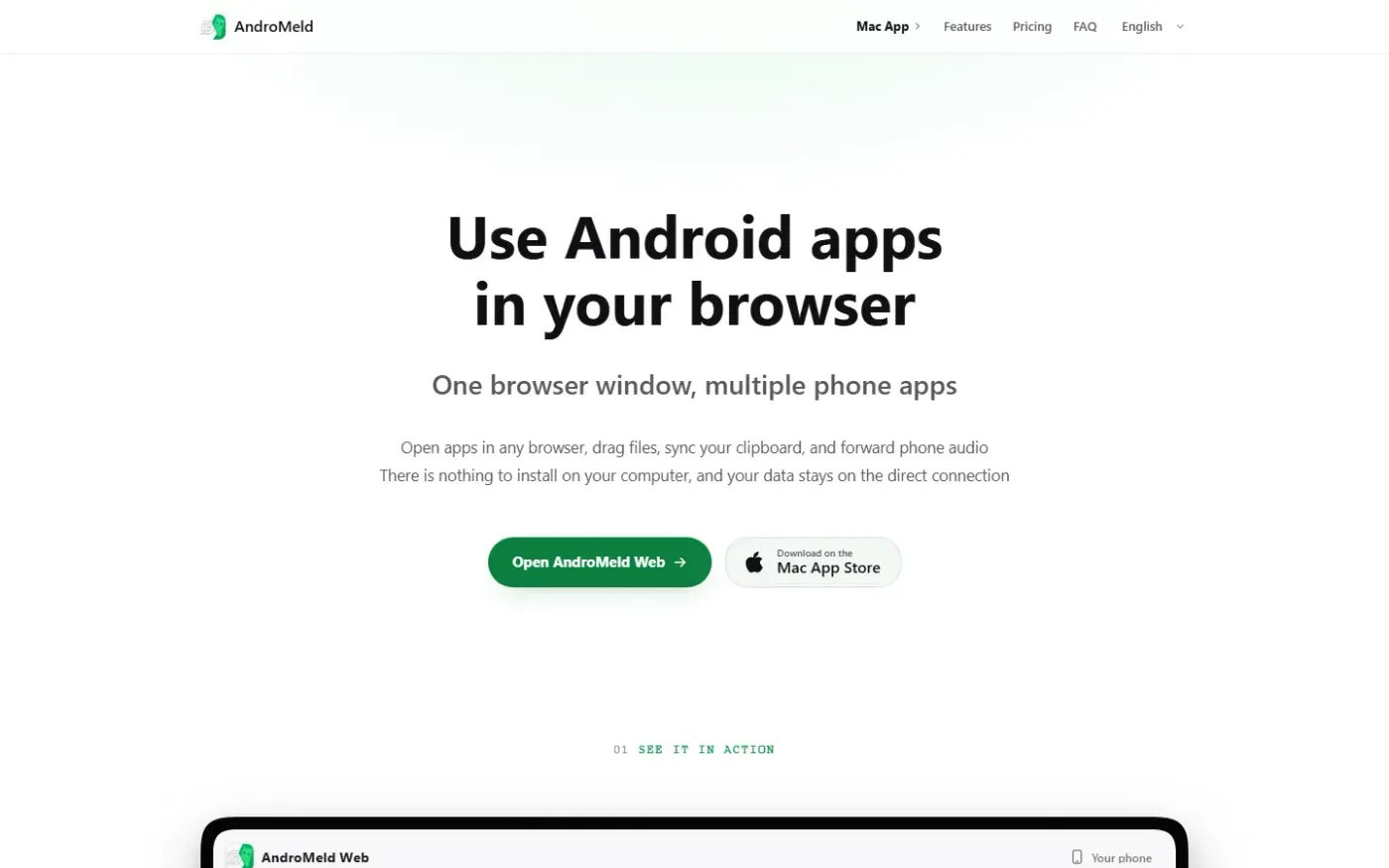 AndroMeld — Bring a continuity-style experience to Android and Mac — Web app.html page