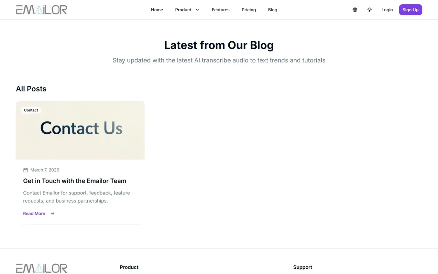 Aiemailgenerate — Blog page