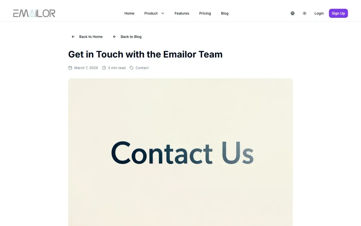 Aiemailgenerate — Blog page