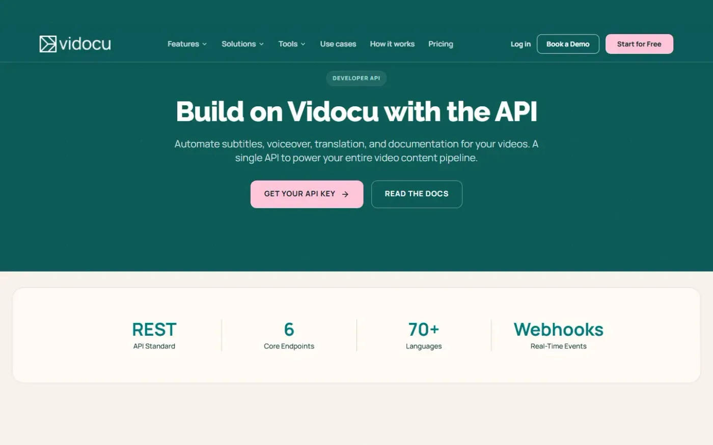 Vidocu — Features page