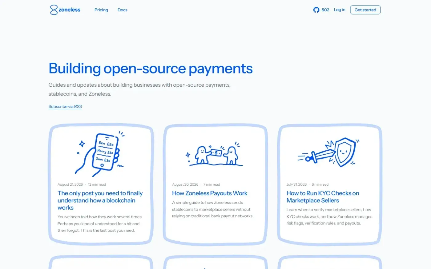 Show HN: Open-source Stripe Connect alternative — Blog page
