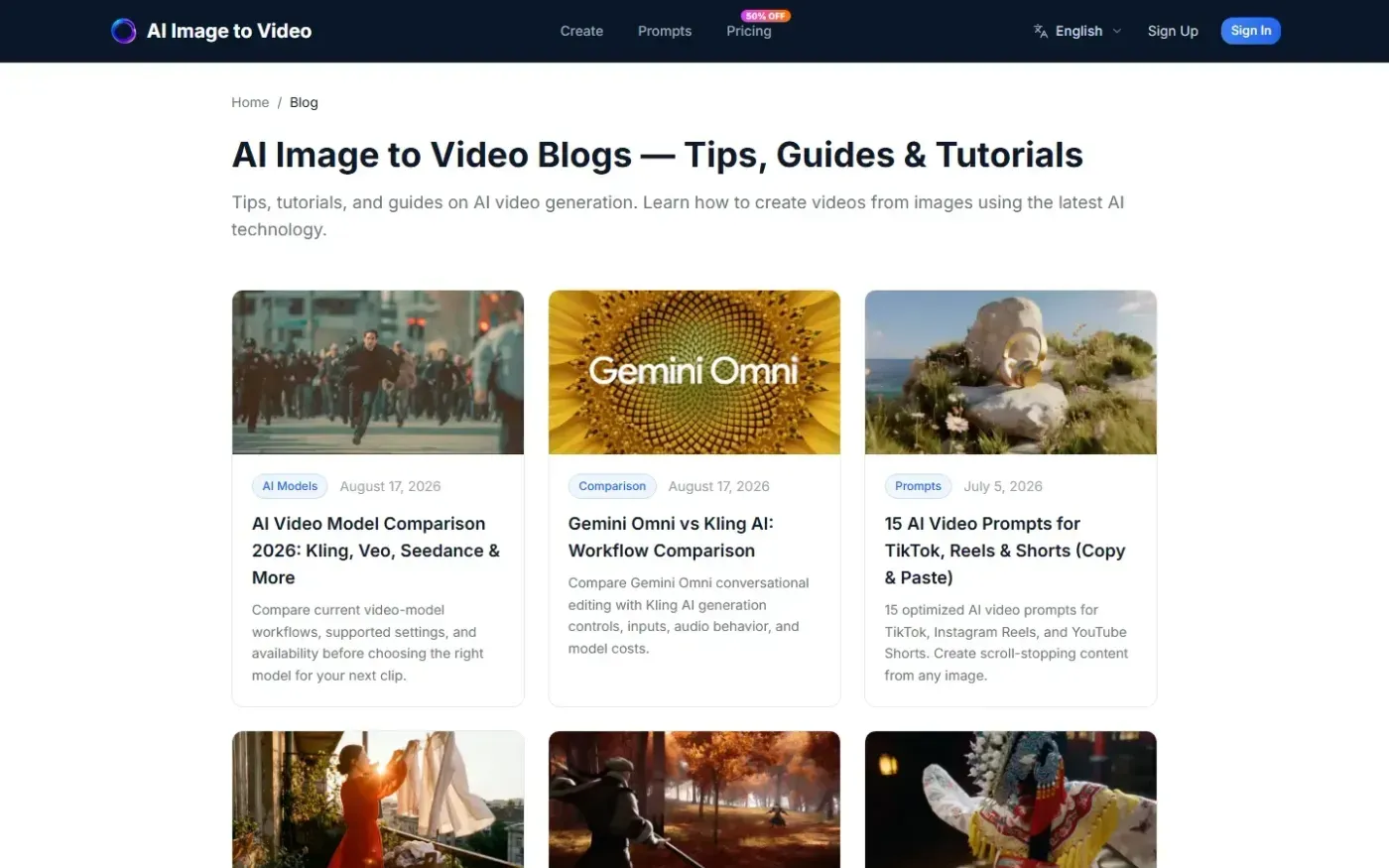 Aiimagetovideo — Blog page