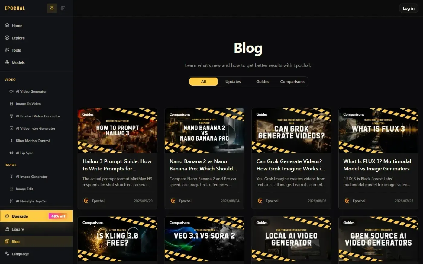 Epochal — Blog page