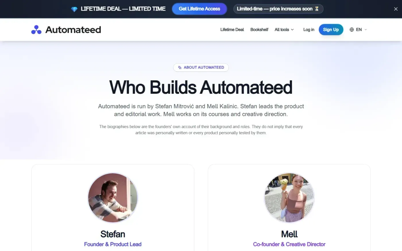Automateed — About us page