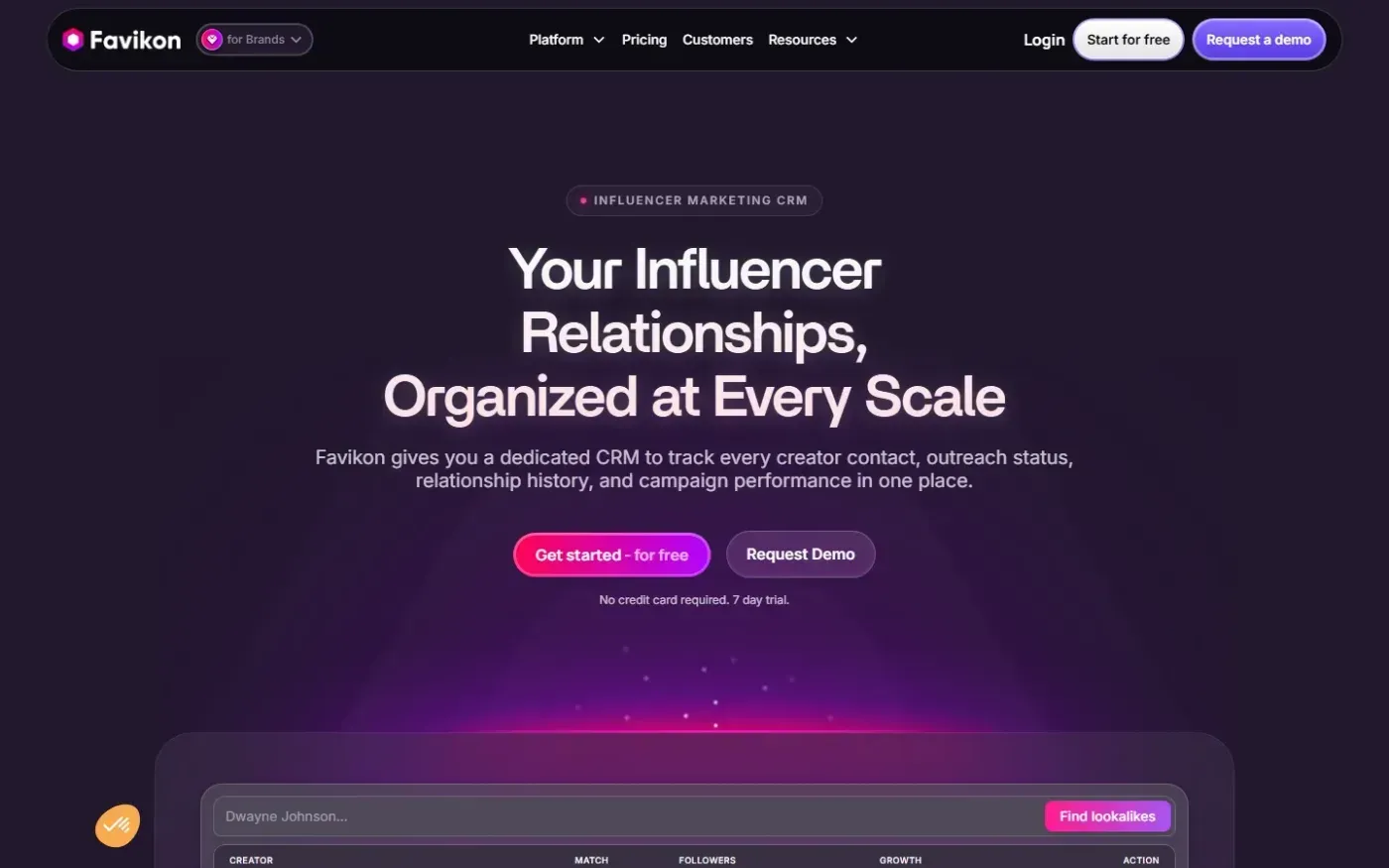 Favikon — Products page