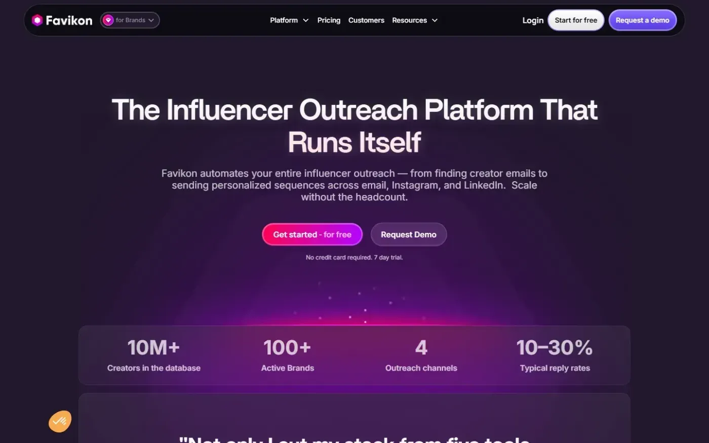 Favikon — Features page
