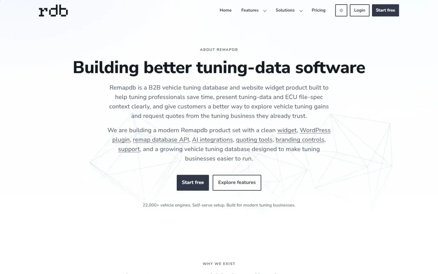 Remapdb — Vehicle tuning database, widget, WordPress plugin and API — About page
