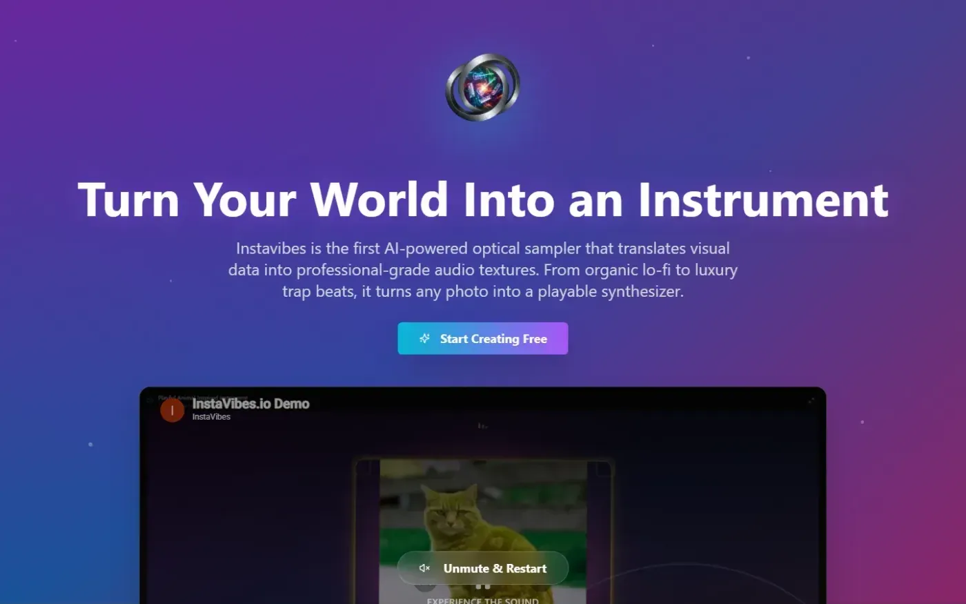 Instavibes — Support page