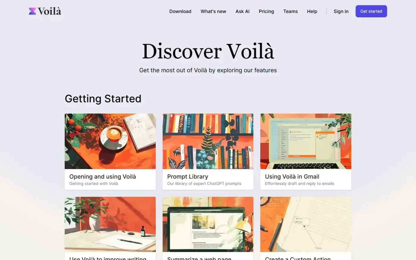 Getvoila — Help page