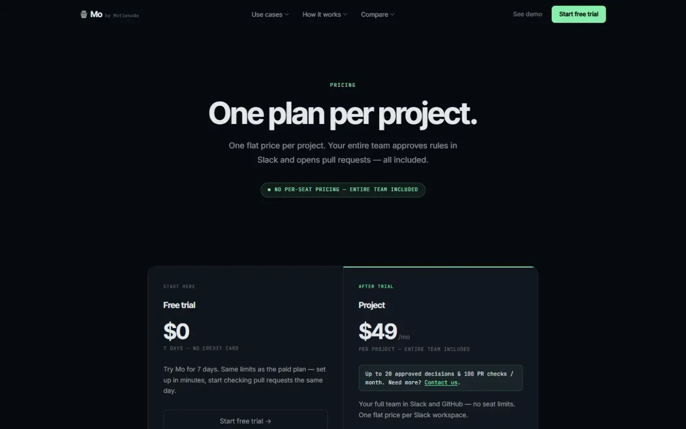 Hey-mo — Pricing.html page