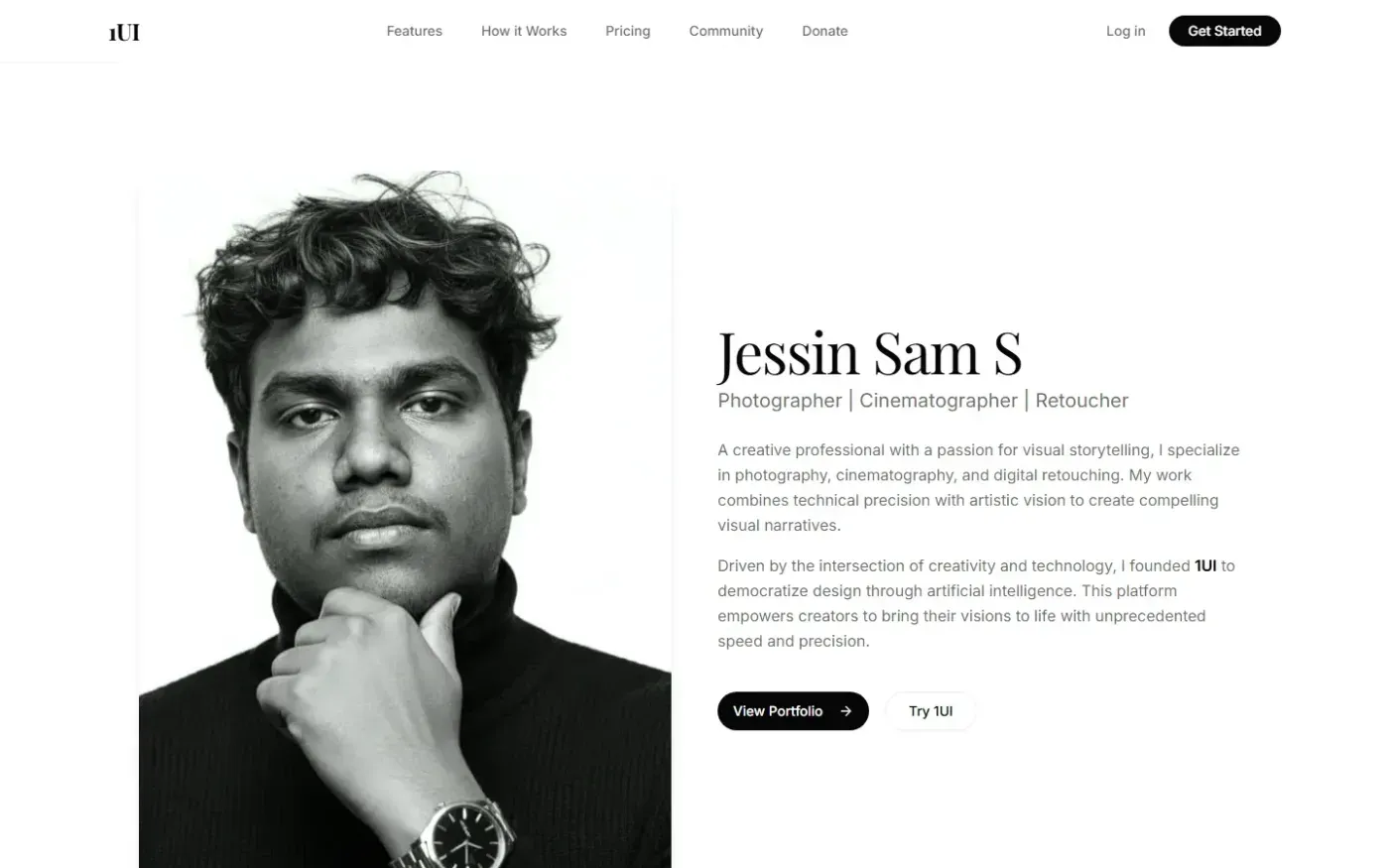 1ui — About page
