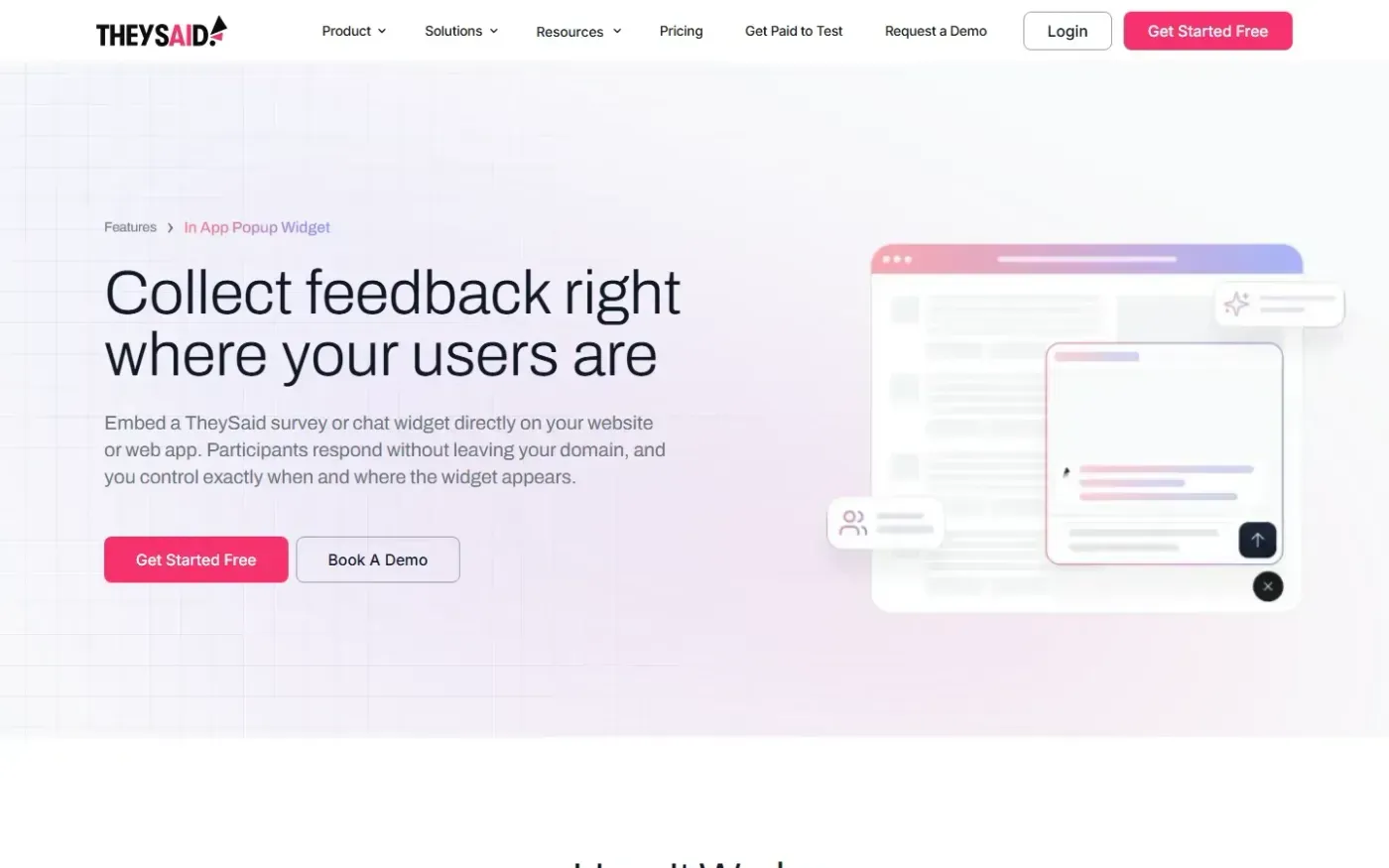 Theysaid — Features page