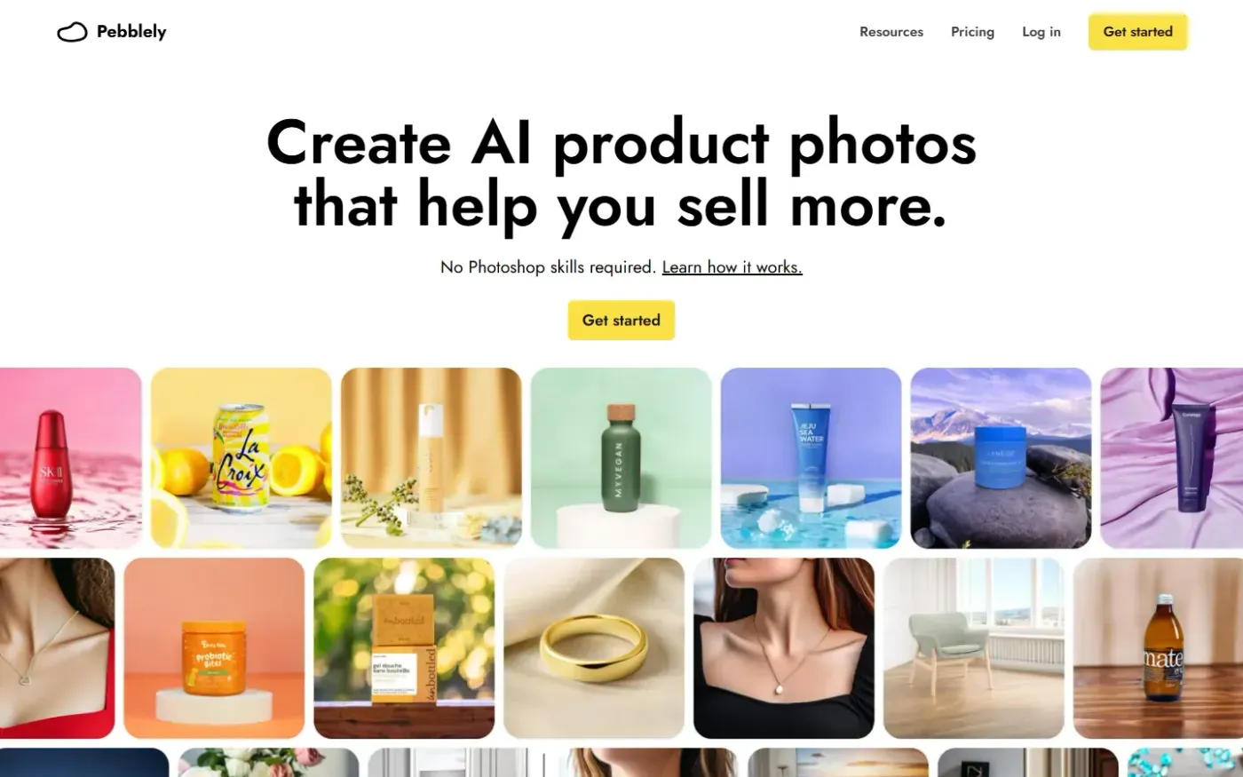 Pebblely — Home page