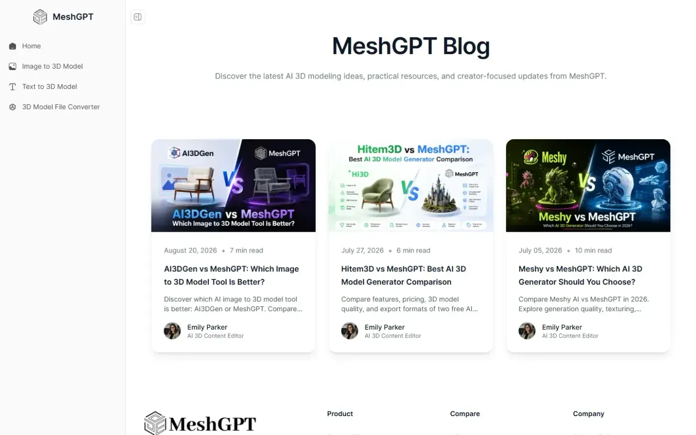 Meshgpt — Blog page