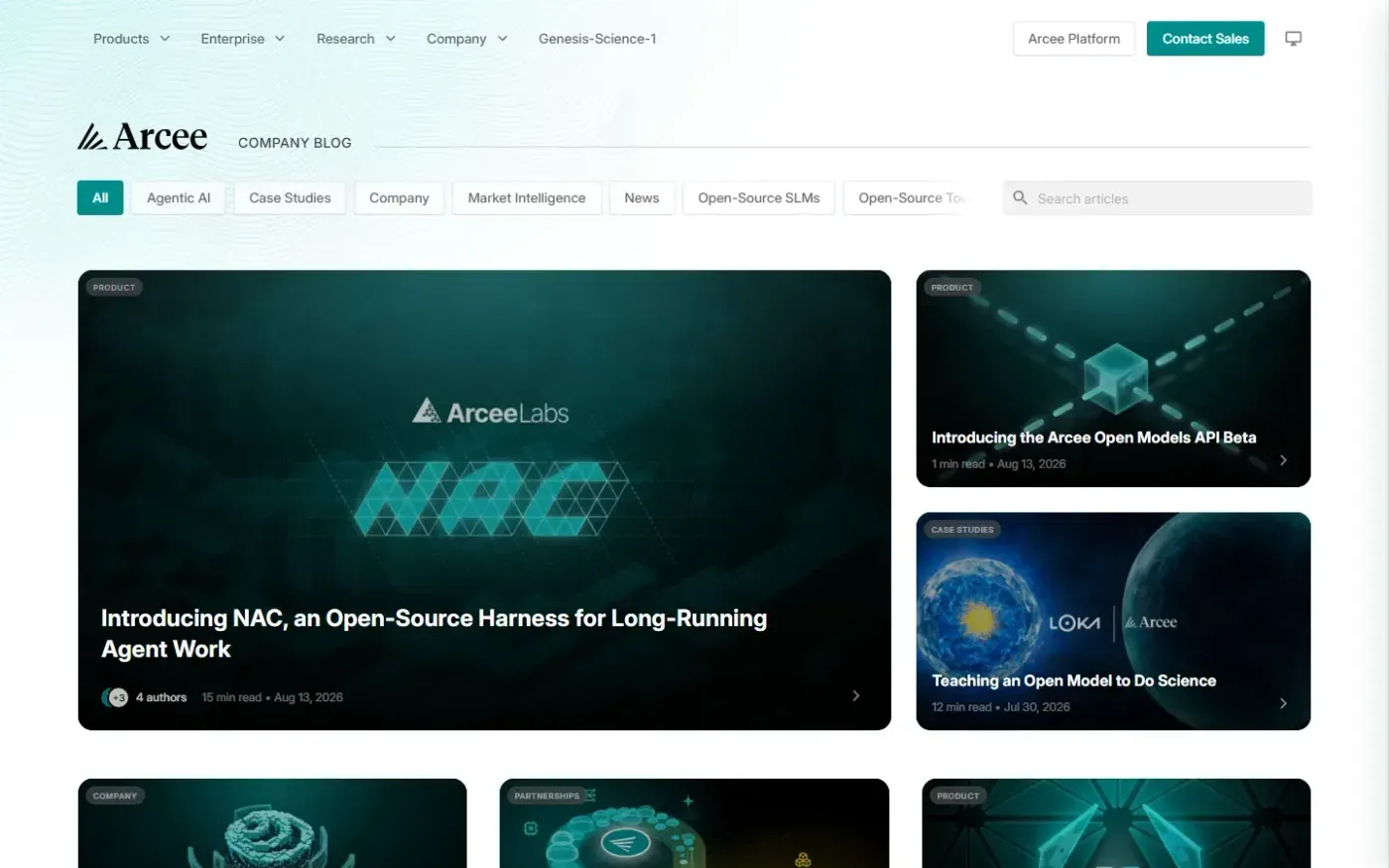 Arcee — Blog page