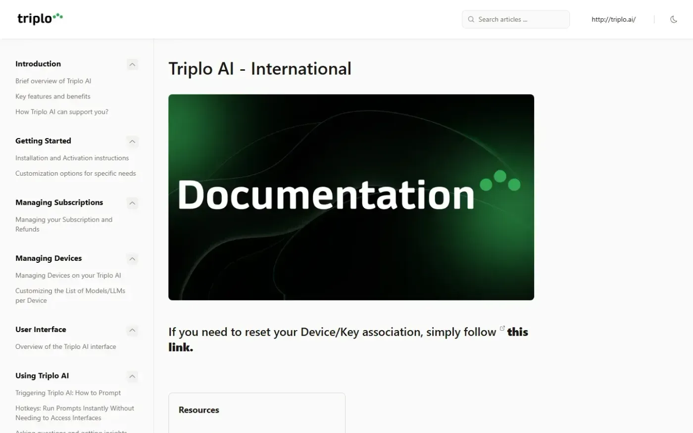Triplo — Home page