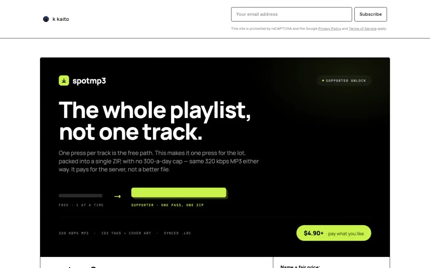 Spotmp3 — Home page