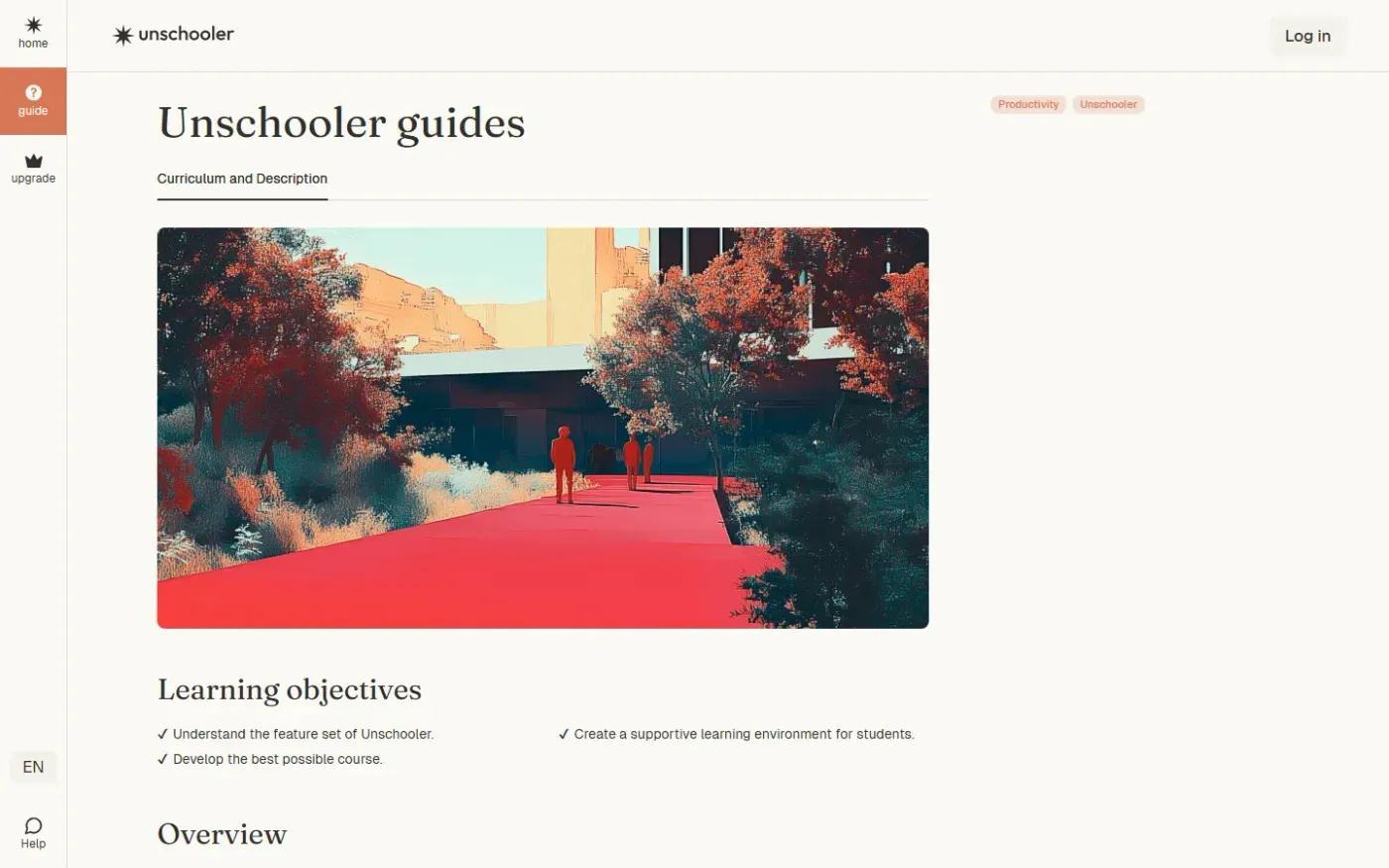 Unschooler — Online courses page