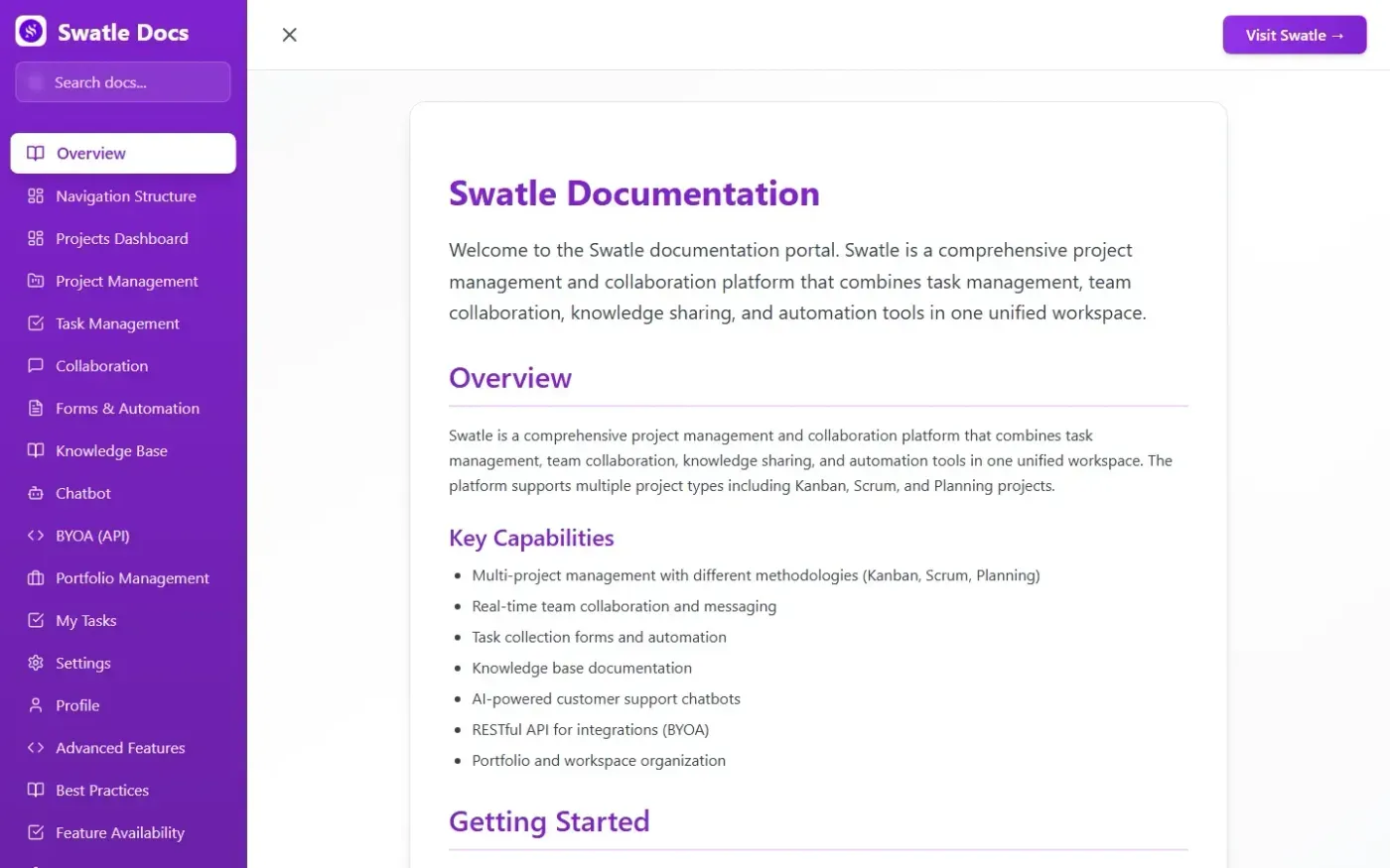 Swatle — Home page
