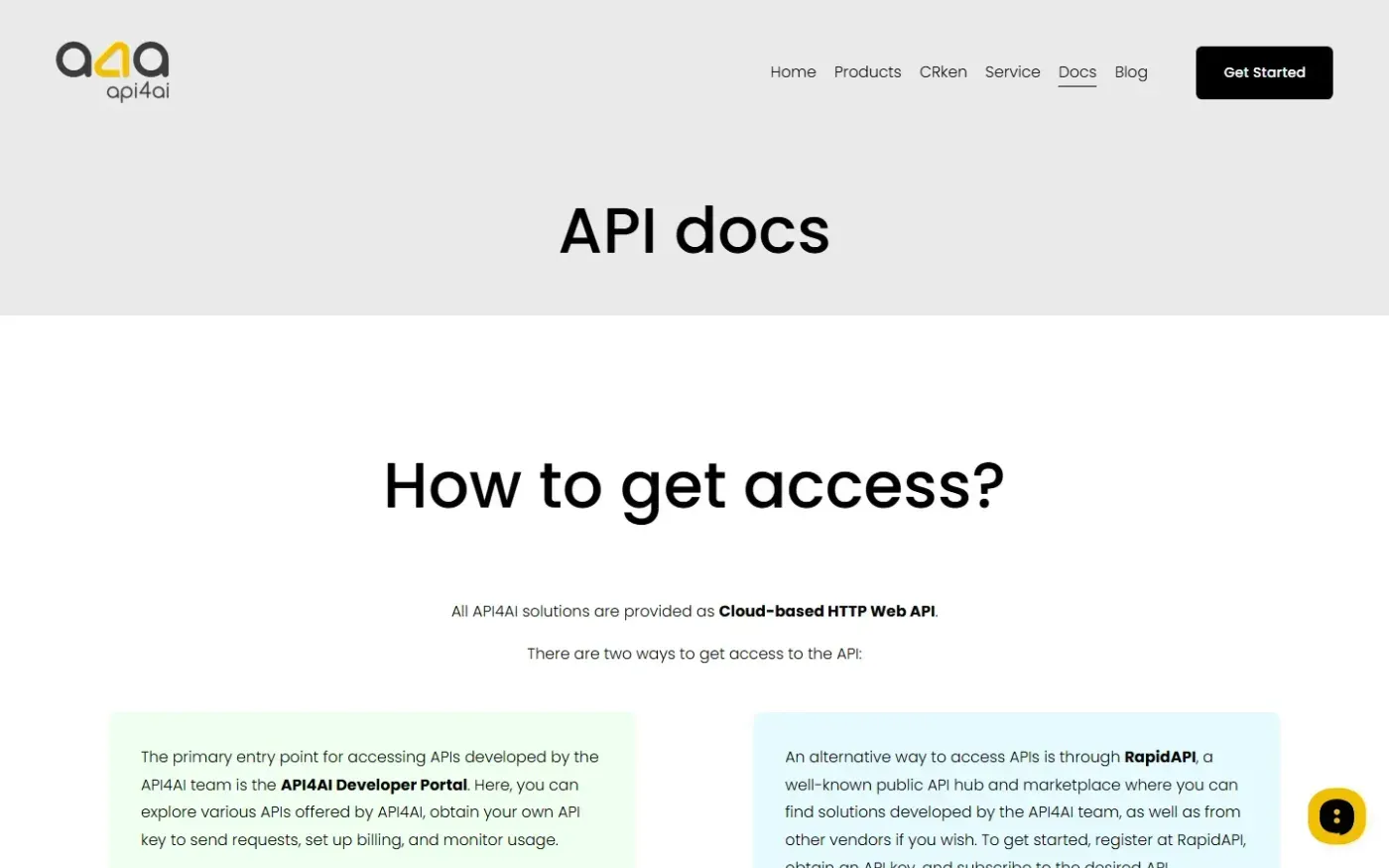 Api4 — Docs page