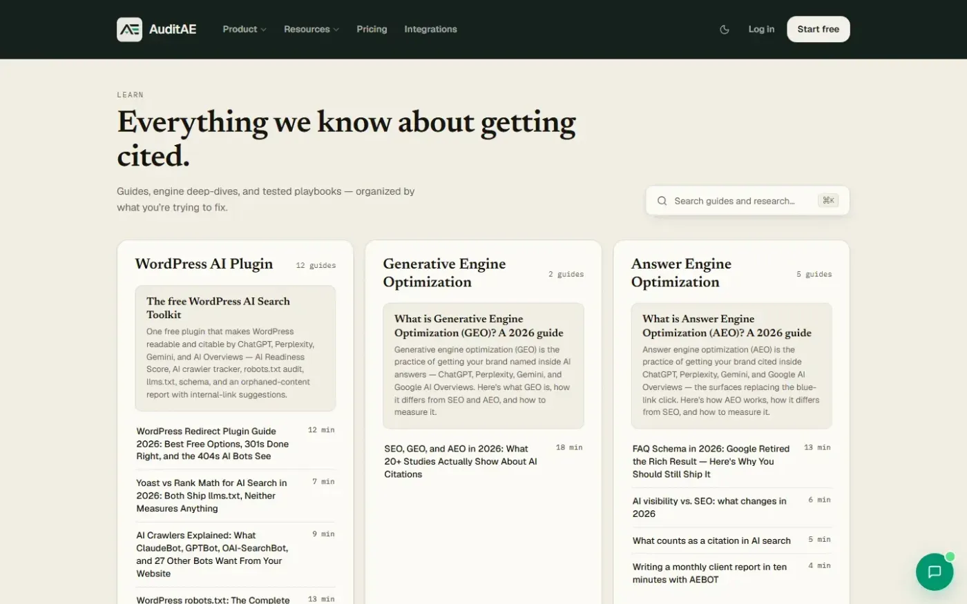 Auditae — Blog page