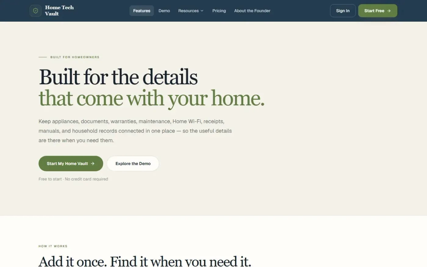 Home Tech Vault — Your home's technology finally has an operating system. — Features page
