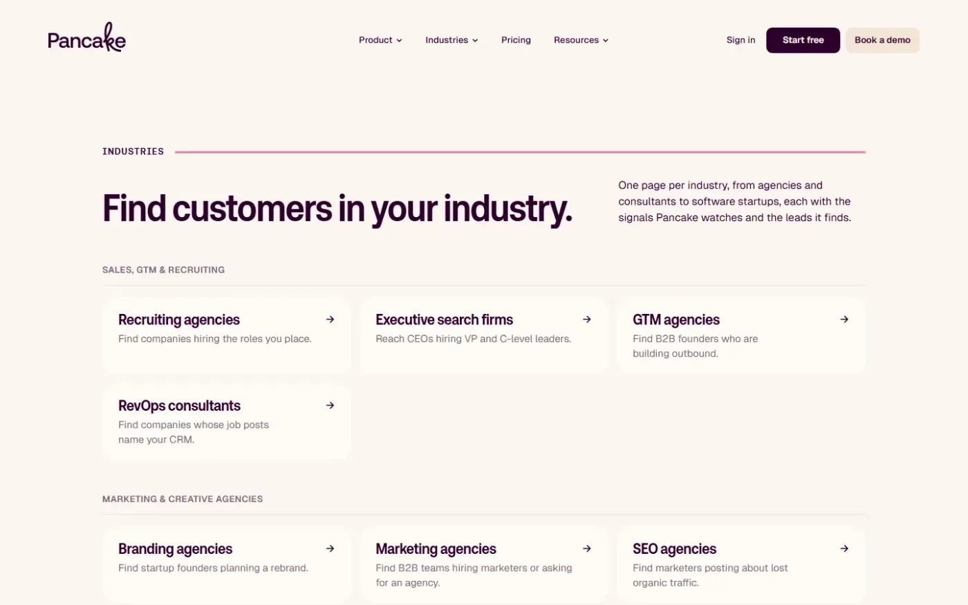 Getpancake — For page