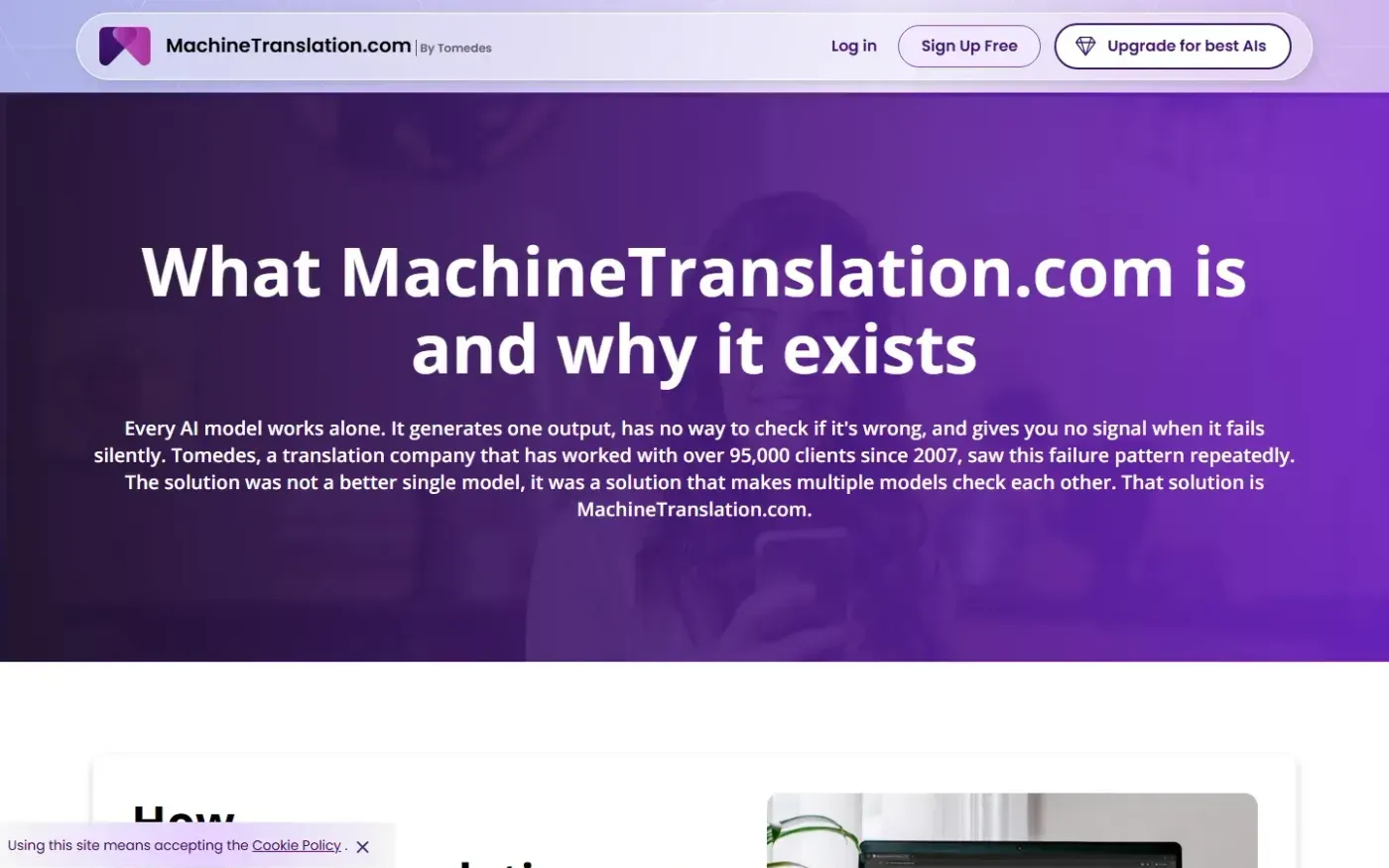 Machinetranslation — About us page