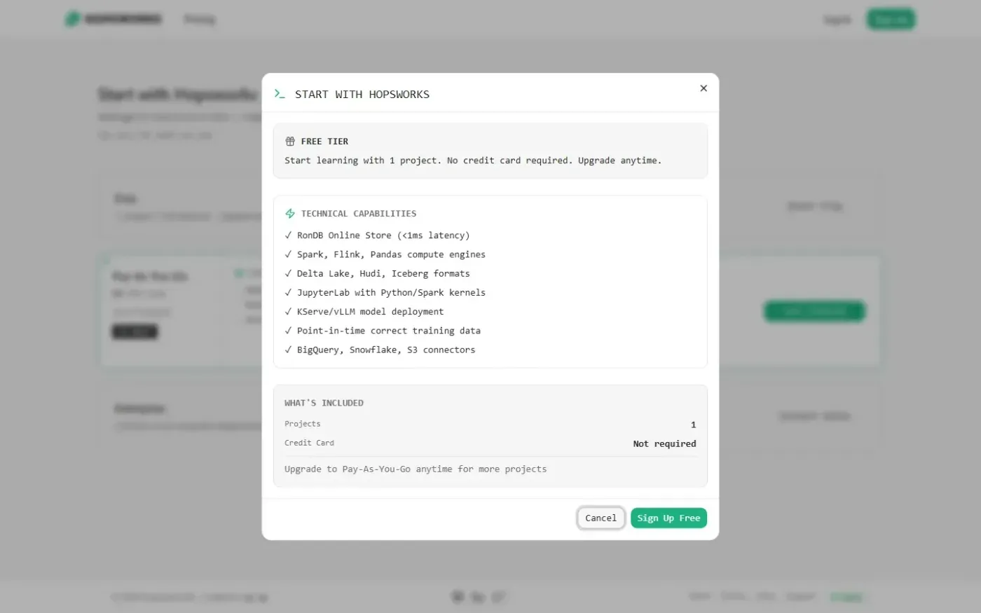 Hopsworks — Home page