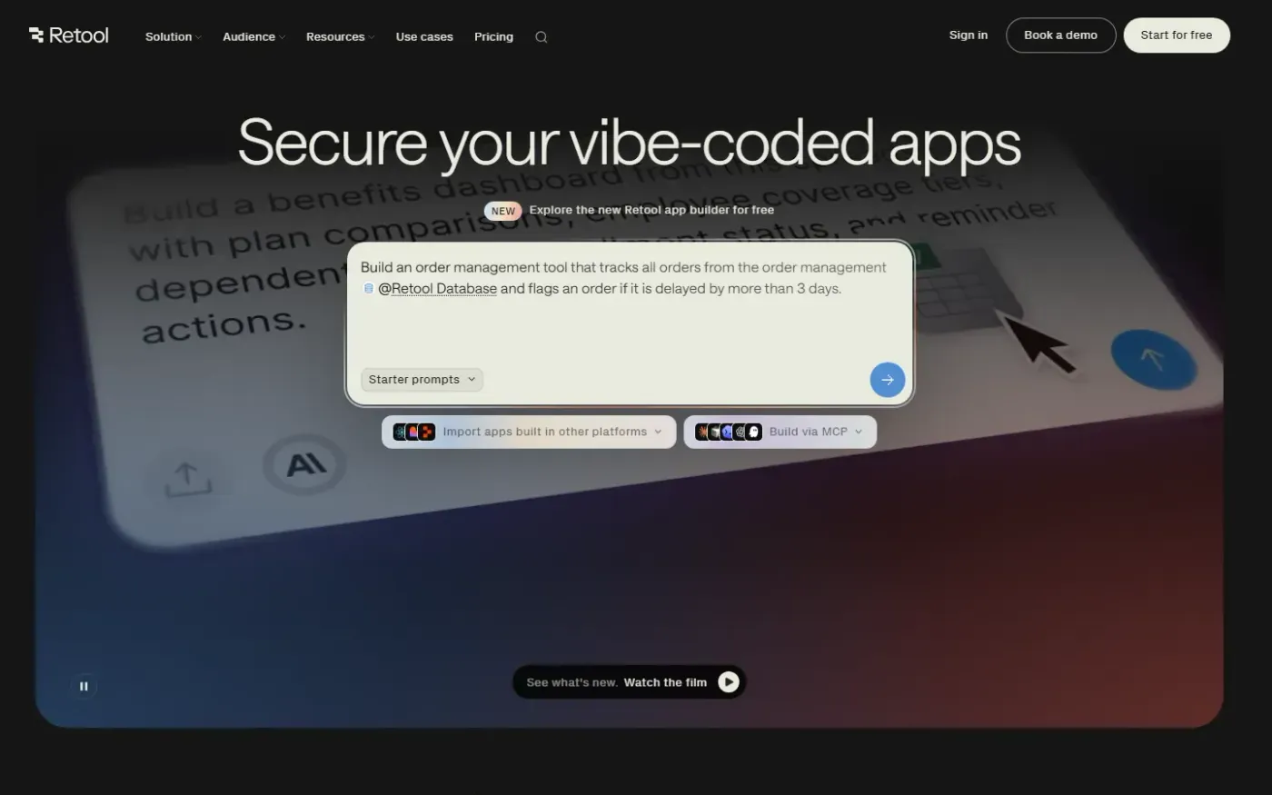 Retool — Home page