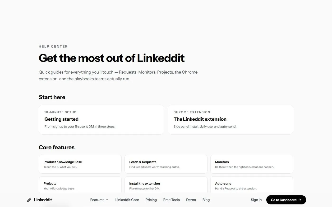 Linkeddit — Help page