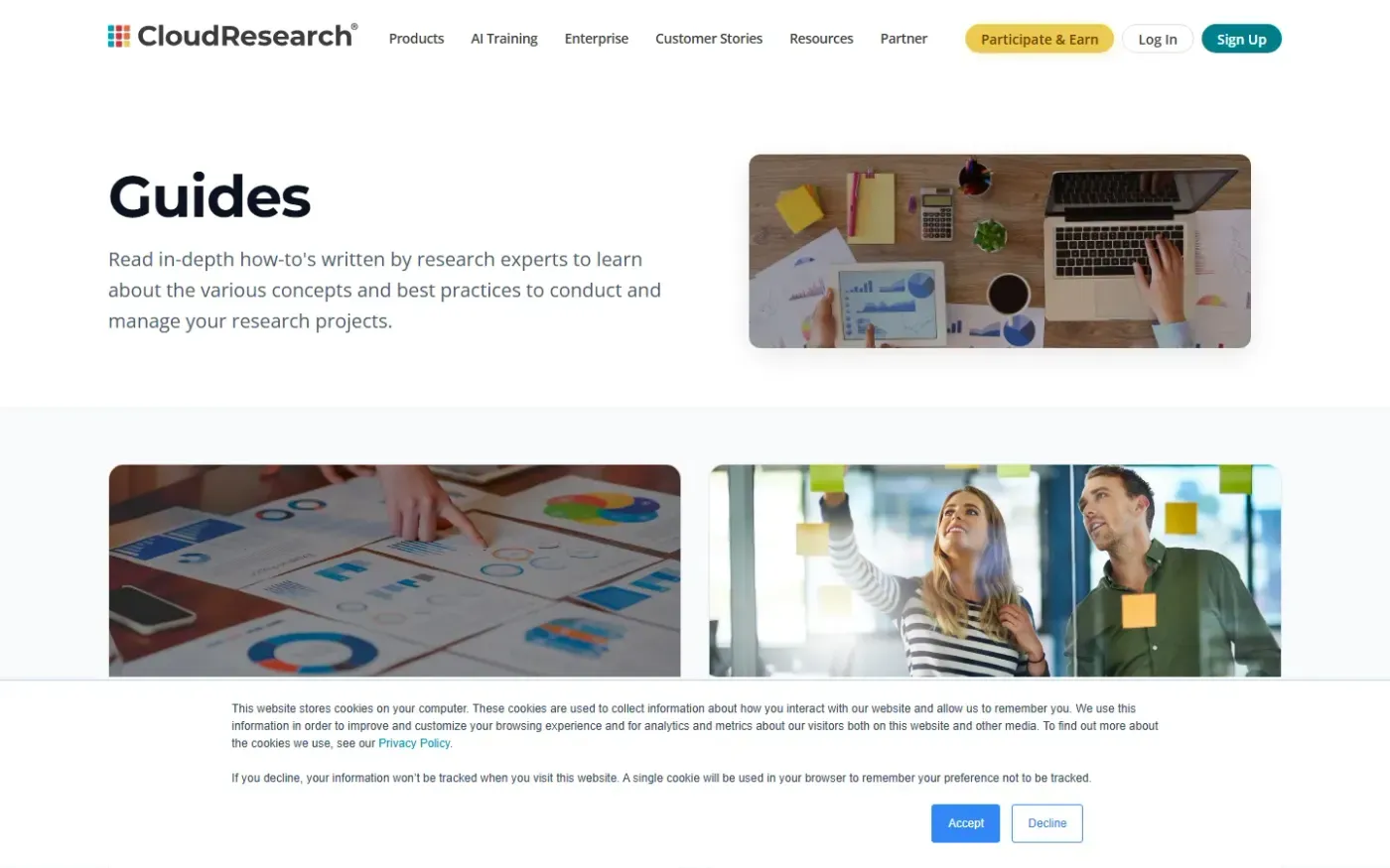 Cloudresearch — Resources page