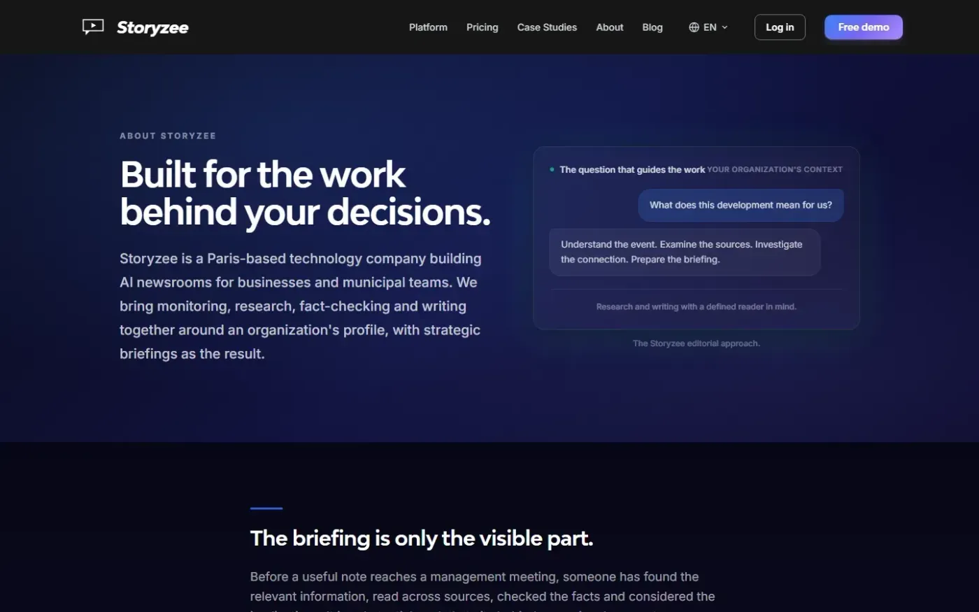 Storyzee — About page