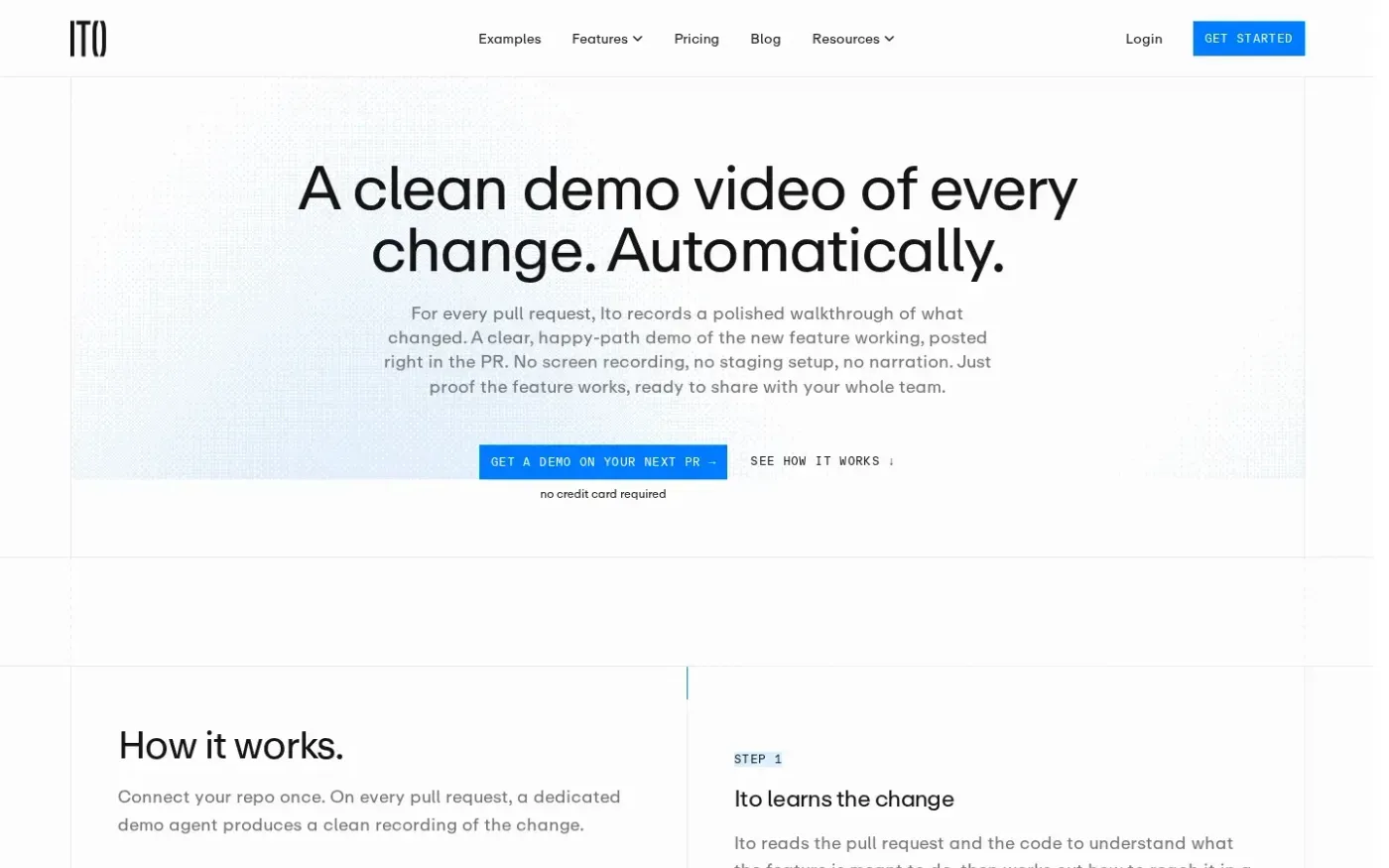 Ito — AI code review that runs your code — Features page