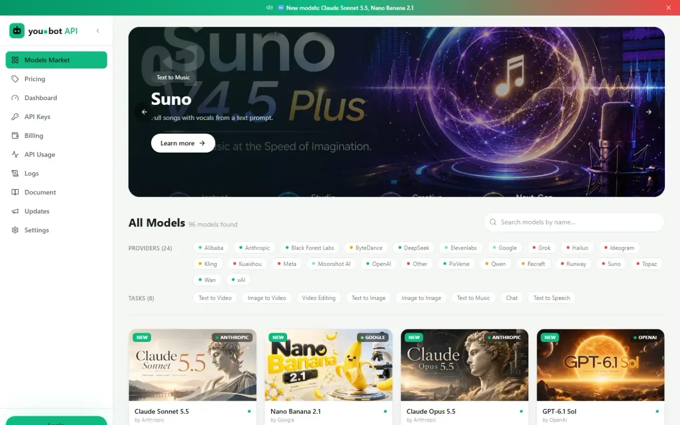 You — Market page