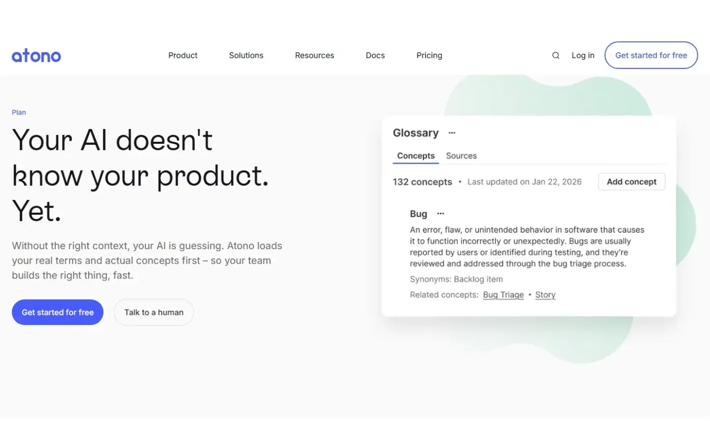 Atono — Solutions page