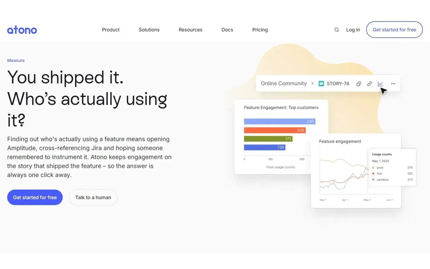 Atono — Solutions page