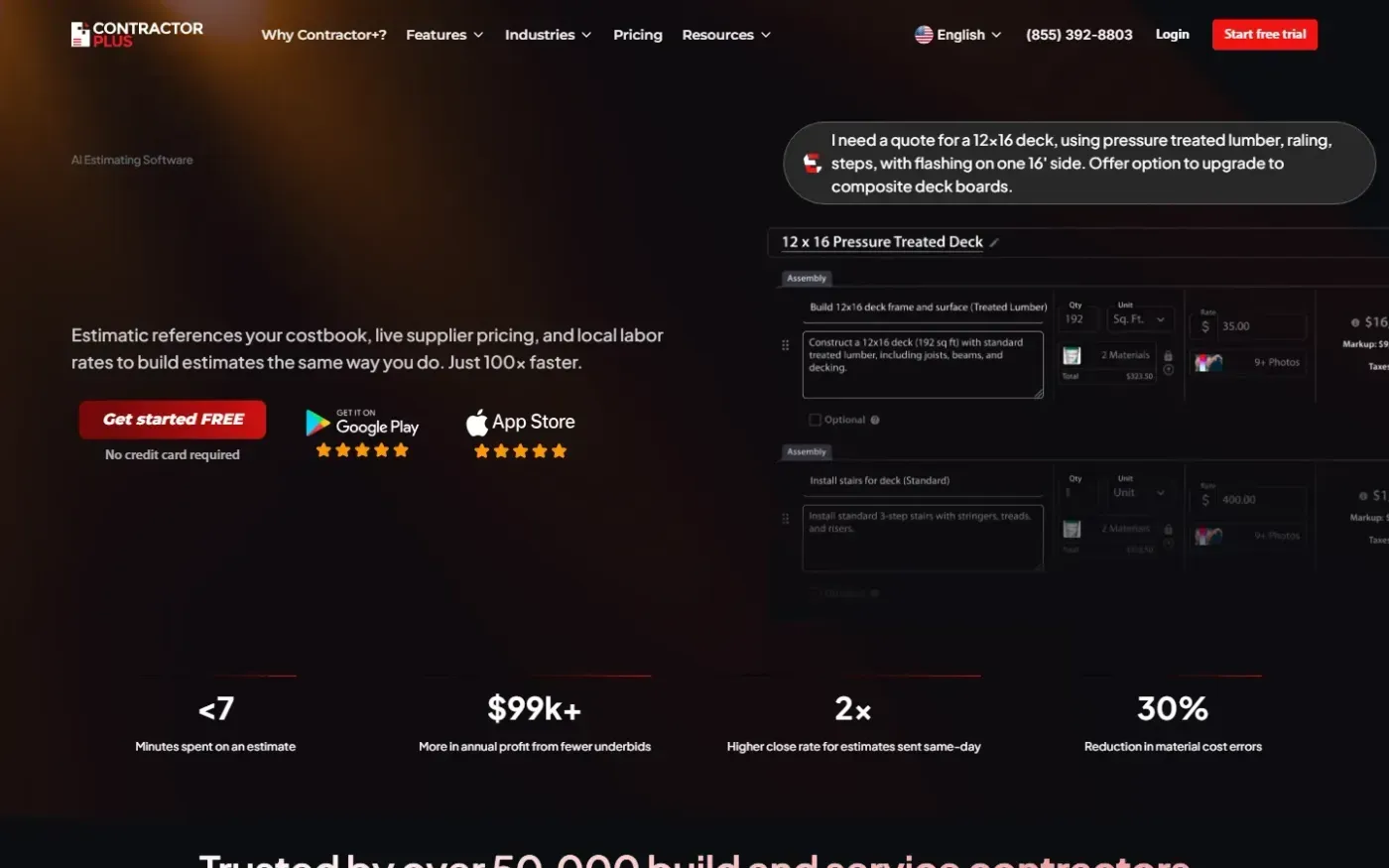 Contractorplus — Home page
