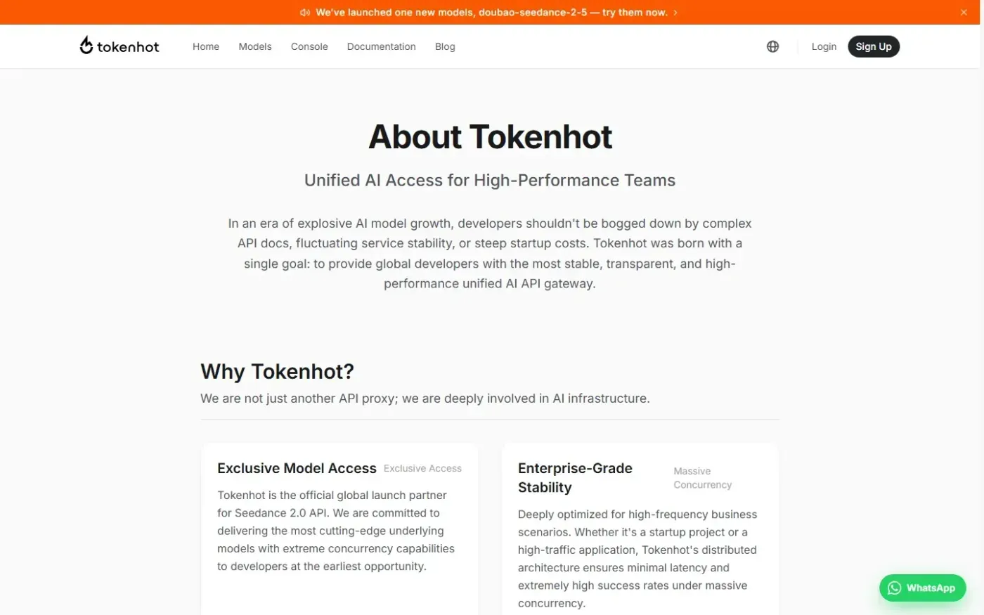 Tokenhot — About page