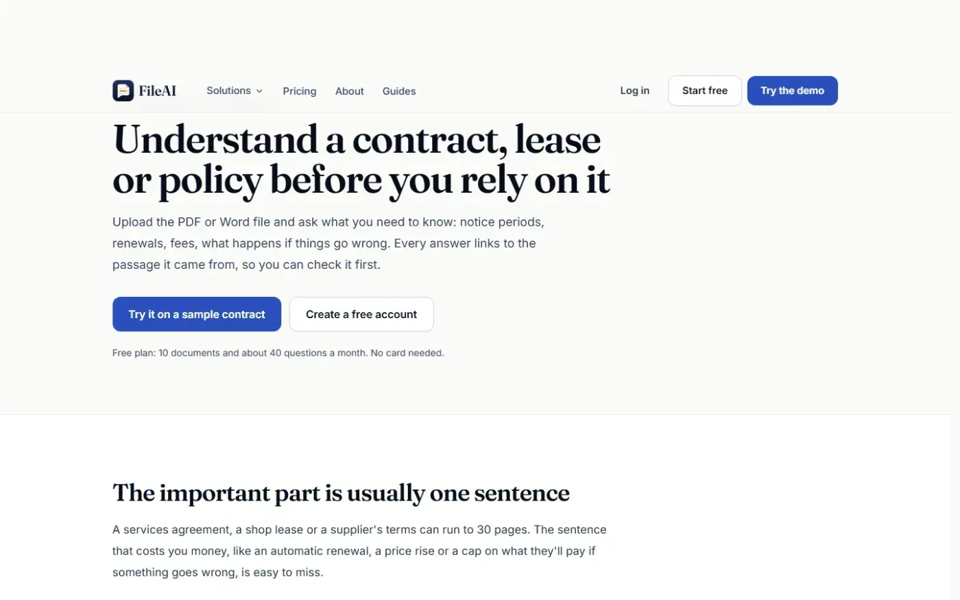 Fileai — Use cases page